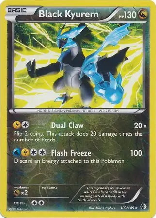 Boundaries Crossed Black Kyurem #100/149 reverse holo